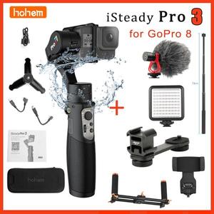 해외 무료배송 Hohem iSteady Pro 3 GoPro Hero 8/7/6/5/4 RXO SJCAM 용 3 축 핸드 헬드 짐벌 방수 IPX4 액션 카메라 짐벌 안정기