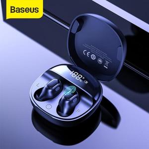 해외 무료배송 Baseus WM01 Plus 무선 헤드폰 TWS Bluetooth 5.0 이어폰 스테레오 스포츠 방수 헤드셋 (LED 디지털 디스플레이 포함)