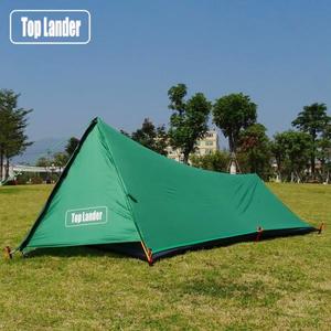 해외 무료배송 타워 초경량 텐트 1 인 캠핑 텐트 하이킹 산 배낭 방수 단일 Bivvy 텐트 20D 실리콘 한 남자 텐트