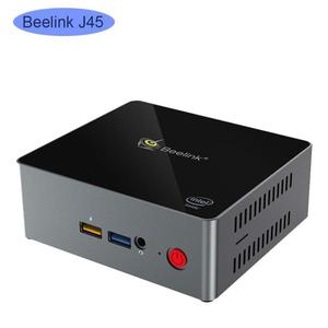 해외 무료배송 Beelink j34 승리 10 미니 pc 인텔 셀러론 j3455 2.3 ghz 8 기가 바이트 ddr3 128 기가 바이트 ssd 윈도우 10 컴퓨터 리눅스 nuc