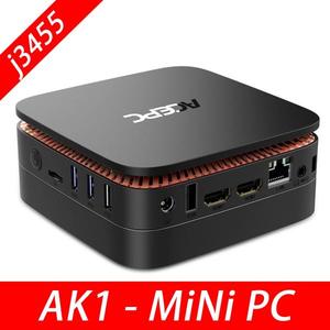 해외 무료배송 AK1 미니 PC Windows10 미니 컴퓨터 인텔 셀러론 아폴로 레이크 J3455 8G RAM 128GB SSD HTPC 사무실 HDMI WiFi4K USB3.0