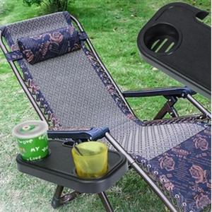 해외 무료배송접이식 캠핑 피크닉 야외 해변 정원 바베큐 의자 사이드 트레이 컵 홀더 음료 편리한 실용적인 고품질 휴대용