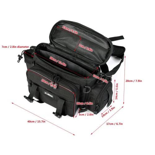 해외 무료배송 다기능 낚시 태클 가방 야외 스포츠 단일 어깨 가방 Crossbody 가방 허리 팩 낚시 미끼 태클 기어 가방