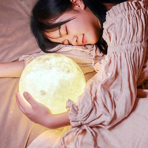 해외 무료배송 3D 인쇄 LED 문 빛 분위기 변경 귀여운 밤 램프 모양의 어린이위한 홈 장식 램프 아기 밤 빛 새해 선물 11cm