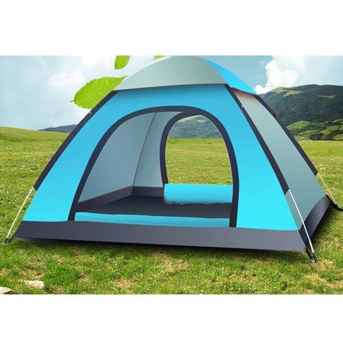 해외 무료배송 대형 가족 캠핑 텐트 3-4 사람 휴대용 텐트 방수 텐트 쉼터 야외 피크닉 하이킹 낚시 레크 리 에이션 파티 10