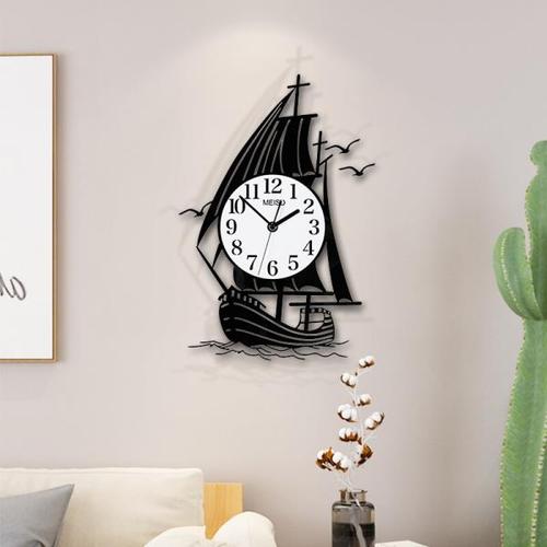 해외 무료배송 바람과 파도를 타고 침묵 벽 시계 쿠퍼 Antlers 현대 디자인 홈 장식 벽시계 시계 홈 거실 장식