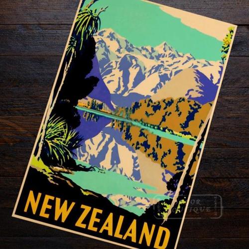 해외 무료배송 아트 데코 네이피어 뉴질랜드 nz 풍경 여행 레트로 빈티지 포스터 캔버스 페인팅 diy 아트 홈 바 포스터