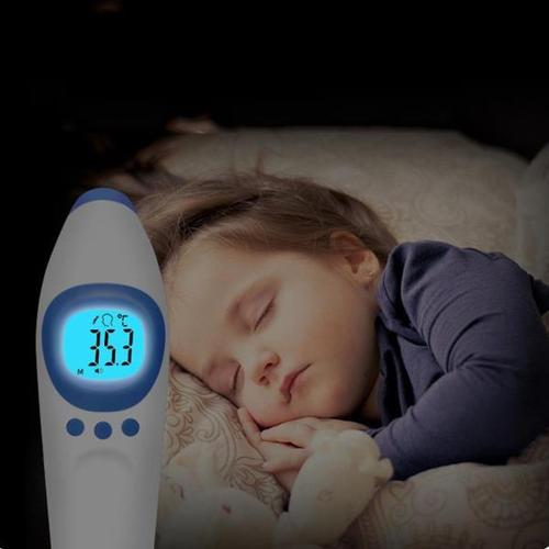 해외 무료배송 1 세트 비접촉 온도계 적외선 온도계이 마 몸 아기 성인 야외 홈 디지털 적외선 발열 귀 온도계