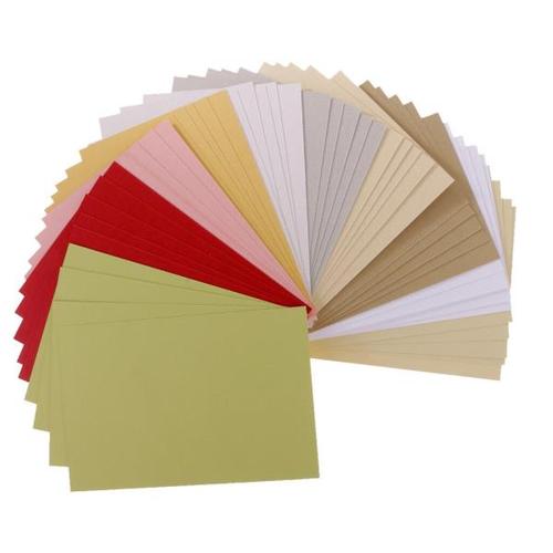 해외 무료배송 50 장 Pearlescent Cardstock 종이 공예 특수 종이 카드 공예에 대 한 모듬 된 색상