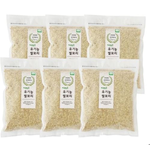 4시이전 당일배송 무료배송 코스트코 유기농 쌀보리 1kg x 6