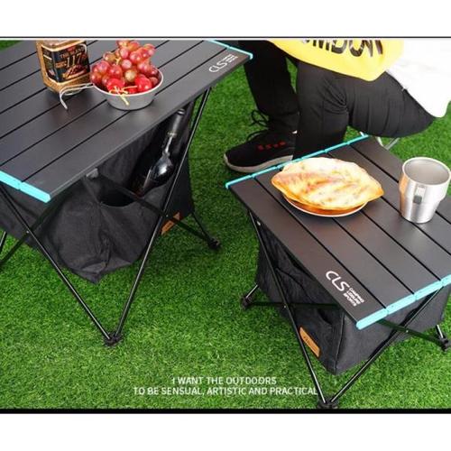 해외 무료배송 스토리지 가방과 야외 Foldable 테이블 방수 식기 천으로 알루미늄 야외 피크닉 접이식 테이블 캠핑 데스크