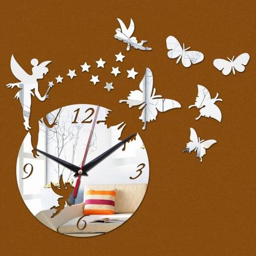 해외 무료배송 아크릴 거울 판매 벽시계 시계 쿼츠 시계 Horloge Reloj De Pared 현대 디자인 거실 정물 Duvar Saati