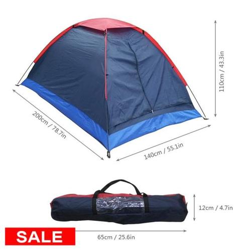 해외 무료배송 Lixada 캠핑 텐트 여행 2 인 텐트 겨울 낚시 텐트에 대 한 야외 캠핑 하이킹 운반 가방 200x140x110cm