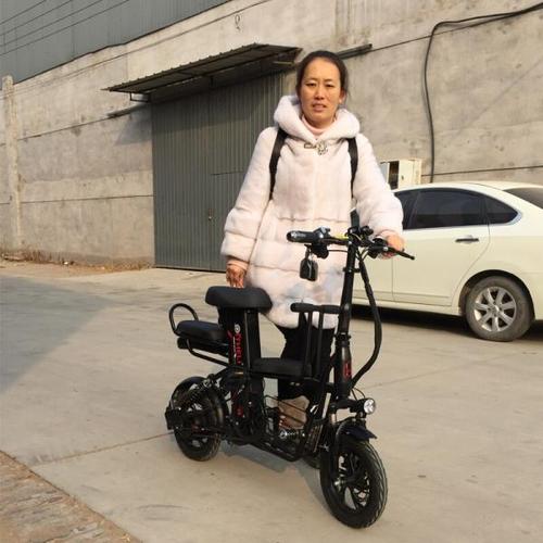 해외 무료배송 부모-자식 전기 자전거 12 인치 접이식 전기 자전거 이동식 배터리 전기 자전거 여행 전기 자동차