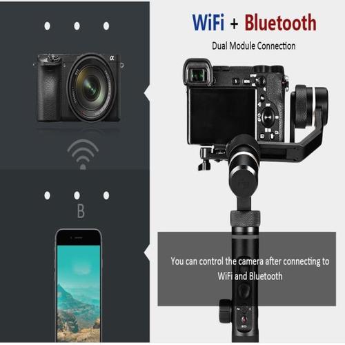 해외 무료배송 FeiyuTech G6 Plus 미러리스 카메라 포켓 카메라 용 3 축 핸드 헬드 짐벌 안정기 GoPro 스마트 폰 페이로드 800g Feiyu G6P