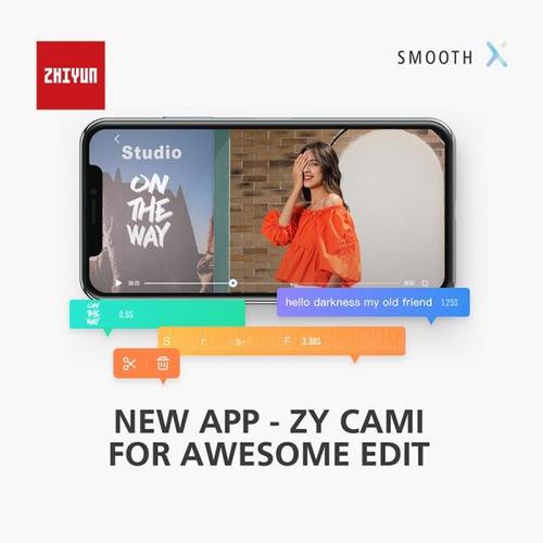 해외 무료배송 ZHIYUN 부드러운 X Selfie 스틱 스마트 폰 짐벌 조정 가능한 핸드 헬드 안정기 전화 Xiaomi Redmi 화웨이 삼성 아이폰