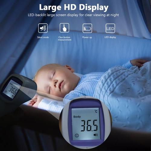 해외 무료배송 OUTAD 이마 온도계 비 접촉 적외선 온도계 체온 발열 아기 성인을위한 디지털 측정 도구