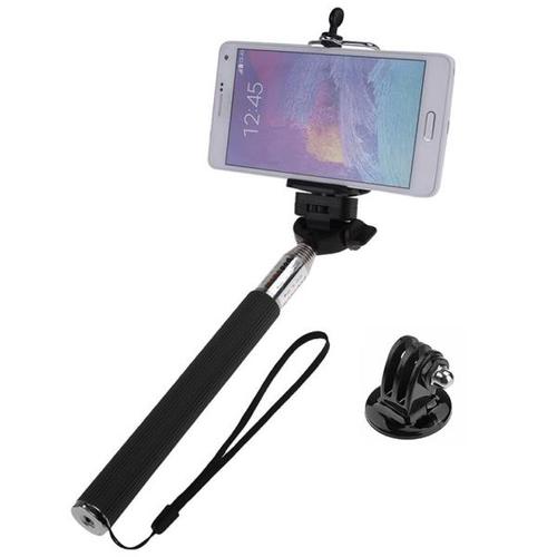 해외 무료배송 확장 가능한 휴대용 Selfie 스틱 Monopod + 마운트 어댑터 + Gopro Hero 5 4 3 3 + 2 SJ4000 Xiaomi Yi 스포츠 카메라 용 전