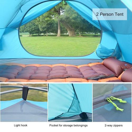 해외 무료배송 사막 및 여우 배낭 캠핑 텐트, 경량 1-3 사람 텐트 더블 레이어 방수 휴대용 알루미늄 폴란드 여행 텐트