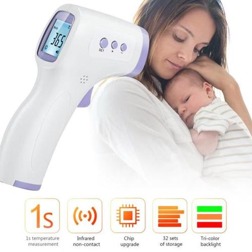 해외 무료배송 2020 비 접촉 온도계 적외선 온도계이 마 몸 아기 성인 야외 홈 디지털 적외선 발열 귀 온도계