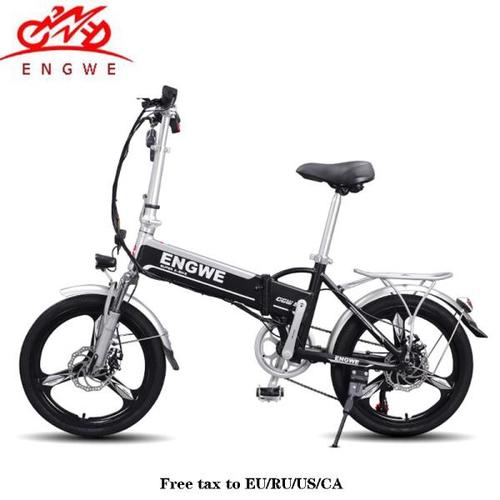 해외 무료배송 전기 자전거 알루미늄 접는 전기 자전거 20inch 400W 강력한 Mottor 48V12A 배터리 32 km/h 산악 자전거 도시/스노우 자전거