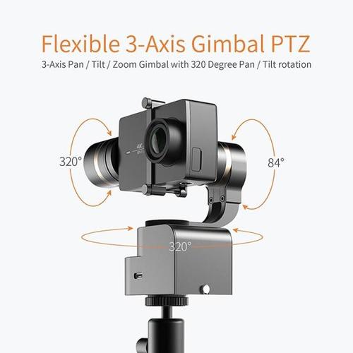 해외 무료배송 YI 짐벌 3 축 4K /4K 플러스 액션 카메라/틸트/롤 수동 조정 320 degree 컴팩트 &amp; 라이트