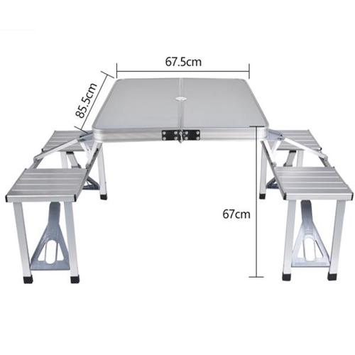 해외 무료배송 야외 접이식 테이블 의자 캠핑 알루미늄 합금 피크닉 테이블 방수 내구성 접이식 테이블 데스크 비치 테이블