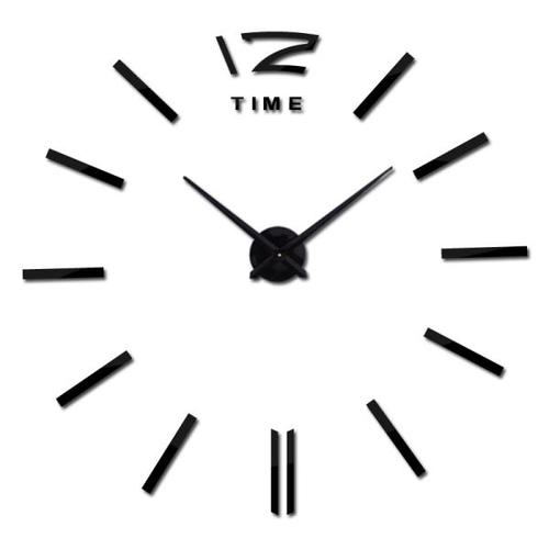 해외 무료배송 Diy 벽시계 거실 새로운 아크릴 쿼츠 시계 3d 시계 reloj 드 pared 홈 장식 뜨거운 금속 벽 스티커