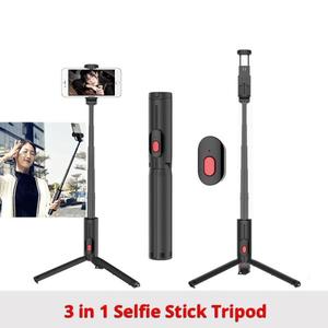 해외 무료배송 새로운 무선 블루투스 Selfie 스틱 삼각대 Foldable 삼각대 Monopods Gopro 스포츠 액션 카메라에 대한 스마트 폰을위한 유니버설