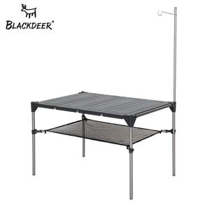 해외 무료배송 BLACKDEER 야외 캠핑 데스크 알루미늄 합금 접이식 테이블 휴대용 피크닉 낚시 맥주 테이블 경량 비 방수 분리형