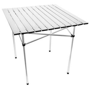 해외 무료배송 옥외 야영 테이블 4-6 사람들을위한 알루미늄 접히는 BBQ 테이블 조정 가능한 테이블 휴대용 경량 간단한 비 방수 책상