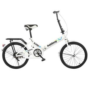 해외 무료배송 자전거 20 인치 Foldable 성인 작업 학생 학교 자전거 클래식 자전거 휴대용 Foldable 공간 절약 스쿠터 # YL5