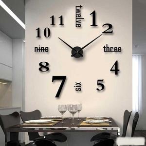 해외 무료배송 Fowecelt 3D DIY 벽시계 현대적인 디자인 대형 아크릴 시계 홈 스티커 장식 벽 번호에 미적 방 장식 시계