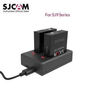 해외 무료배송 기존 SJCAM SJ9 SJ10 Pro 시리즈 교체 예비 배터리 SJ9 Strike SJ10 Pro Actioin 카메라 용 듀얼 슬롯 충전기