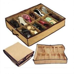 해외 무료배송 12 신발 보관 홀더 슬리퍼 침대 서랍 상자 컨테이너 주최자 거실 케이스 보관 용기 상자
