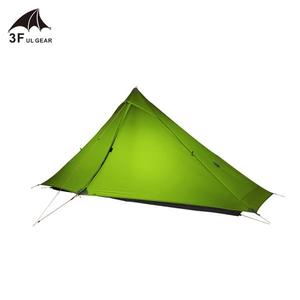 해외 무료배송 3F UL 기어 LanShan 1 프로 1 인 야외 초경량 캠핑 텐트 3 시즌 전문 20D 나일론 양면 실리콘 텐트