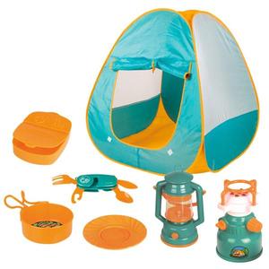 해외 무료배송 8pcs 어린이 놀이 텐트 야외 캠핑 도구 세트 소년 소녀 텐트 야외 캠핑