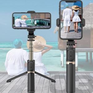 해외 무료배송 FANGTUOSI 알루미늄 합금 무선 블루투스 Selfie 스틱 Foldable Monopods 액션 카메라 용 스마트 폰용 범용 삼각대