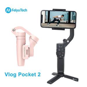 해외 무료배송 FeiyuTech Vlog 포켓 2 미니 핸드 헬드 짐벌 Selfie 스틱 스마트 폰 안정제 아이폰 11 XS XR 8 7 화웨이 P30 프로 삼성
