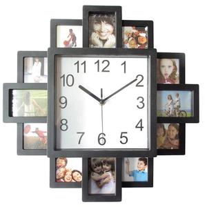 해외 무료배송 사진 프레임 벽 시계 새로운 Diy 현대 Desigh 아트 그림 시계 거실 홈 장식 Horloge