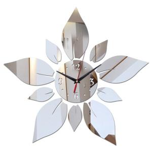 해외 무료배송 거울 아크릴 소재 단일 얼굴 벽 스티커 현대 스타일 벽 석 영 시계 홈 장식 벽 시계 실버