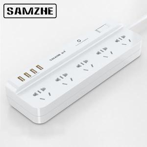 해외 무료배송 SAMZHE 전원 스트립 소켓 휴대용 스트립 플러그 어댑터 3 USB 포트 다기능 스마트 홈 전자